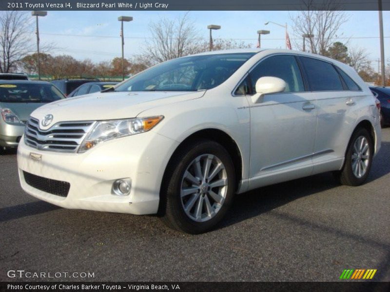 Blizzard Pearl White / Light Gray 2011 Toyota Venza I4