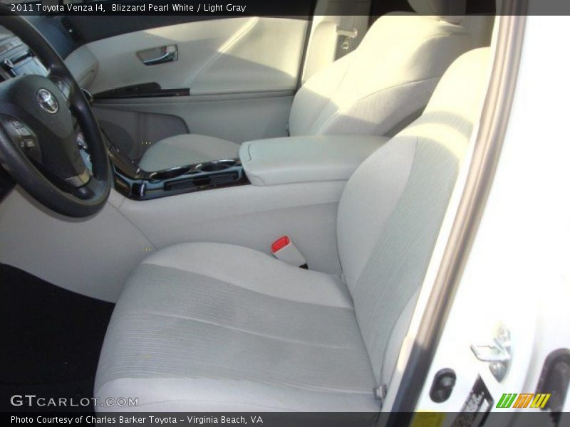 Blizzard Pearl White / Light Gray 2011 Toyota Venza I4
