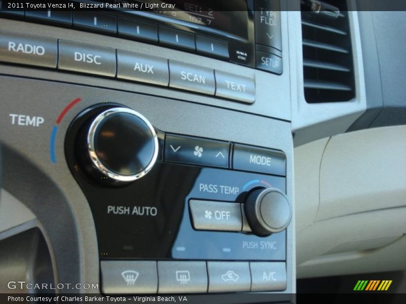 Blizzard Pearl White / Light Gray 2011 Toyota Venza I4
