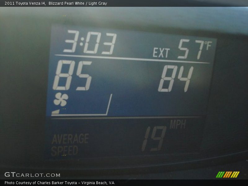 Blizzard Pearl White / Light Gray 2011 Toyota Venza I4