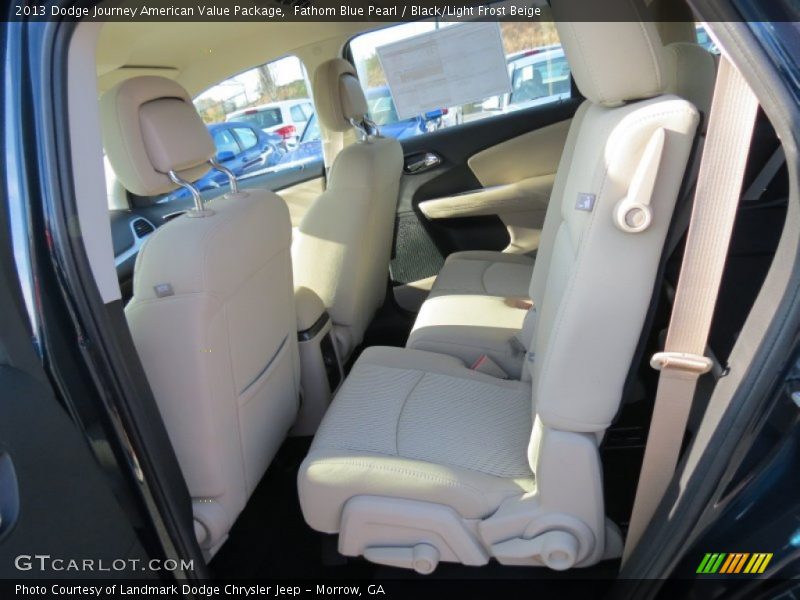 Fathom Blue Pearl / Black/Light Frost Beige 2013 Dodge Journey American Value Package