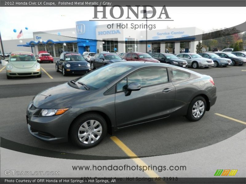 Polished Metal Metallic / Gray 2012 Honda Civic LX Coupe