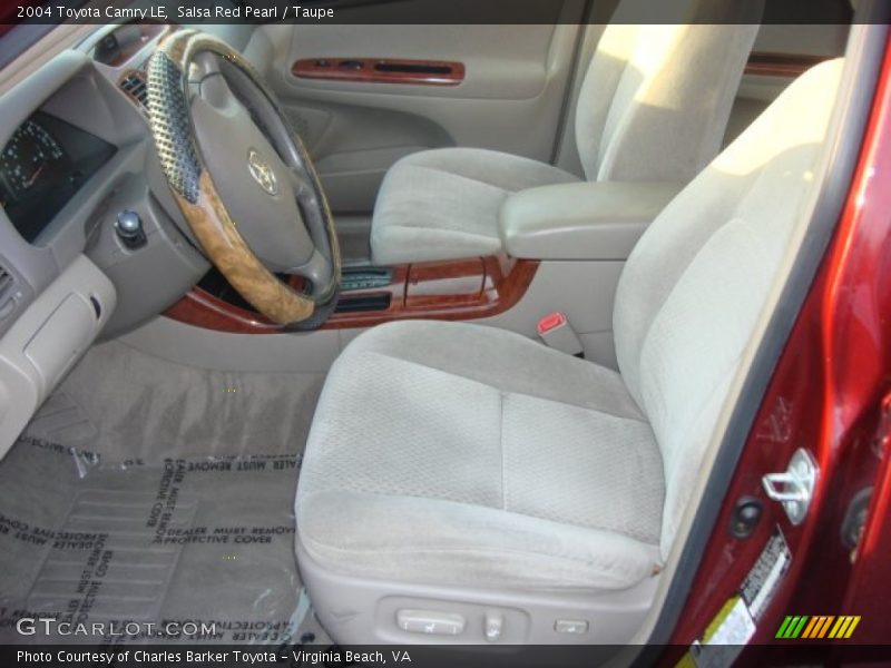 Salsa Red Pearl / Taupe 2004 Toyota Camry LE