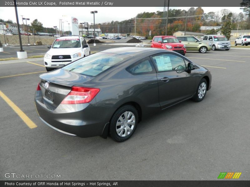 Polished Metal Metallic / Gray 2012 Honda Civic LX Coupe