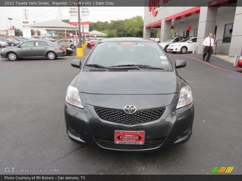 Magnetic Gray Metallic / Dark Gray 2012 Toyota Yaris Sedan