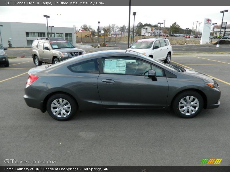 Polished Metal Metallic / Gray 2012 Honda Civic LX Coupe