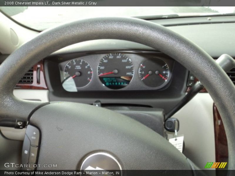 Dark Silver Metallic / Gray 2008 Chevrolet Impala LT