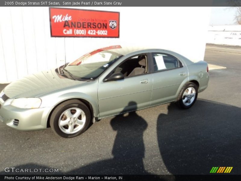 Satin Jade Pearl / Dark Slate Gray 2005 Dodge Stratus SXT Sedan