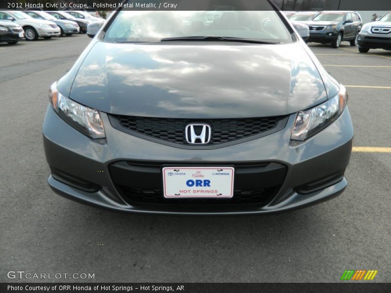 Polished Metal Metallic / Gray 2012 Honda Civic LX Coupe