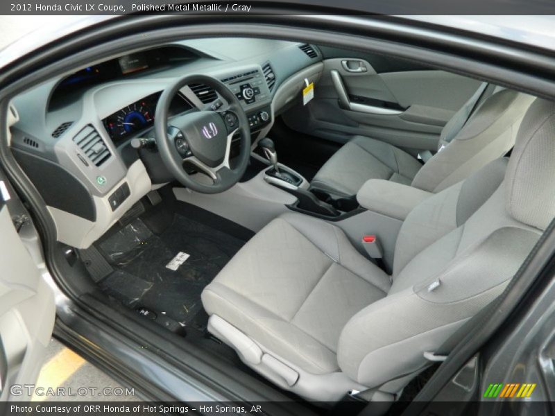 Polished Metal Metallic / Gray 2012 Honda Civic LX Coupe