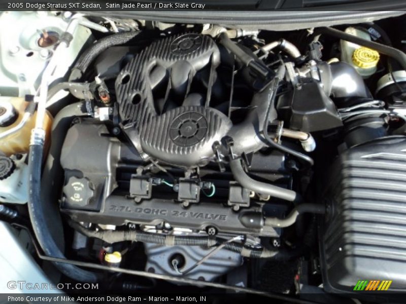 Satin Jade Pearl / Dark Slate Gray 2005 Dodge Stratus SXT Sedan