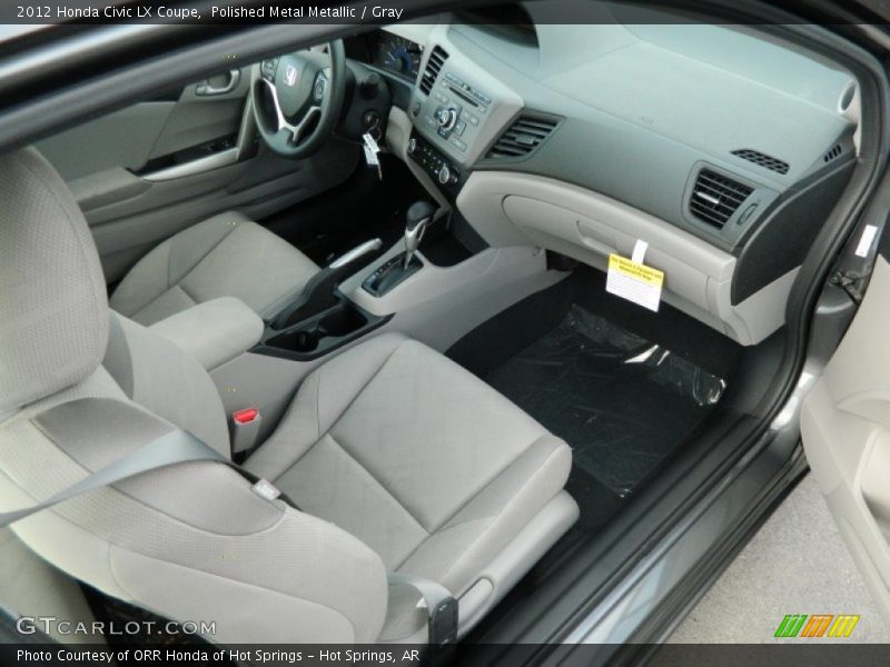 Polished Metal Metallic / Gray 2012 Honda Civic LX Coupe