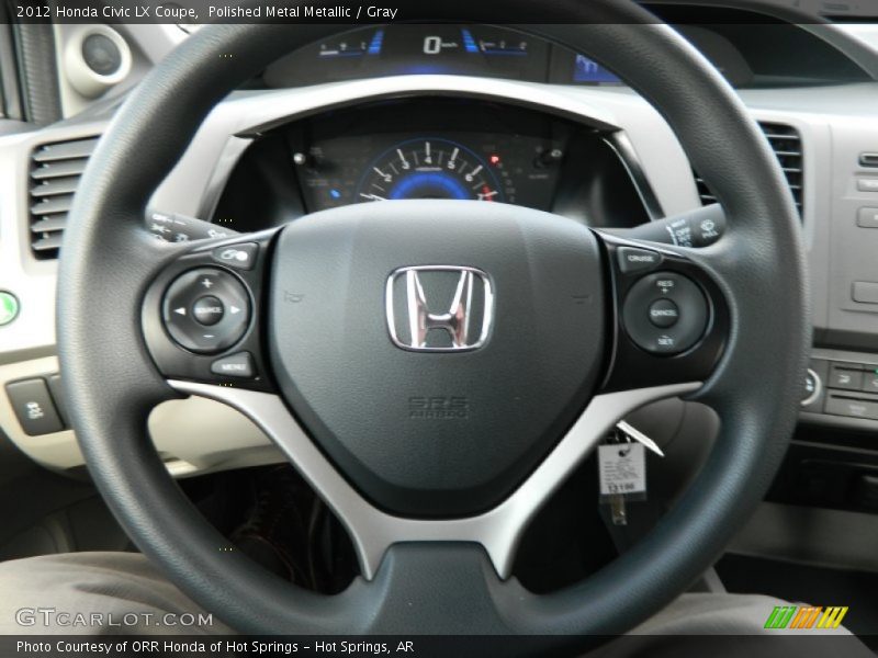 Polished Metal Metallic / Gray 2012 Honda Civic LX Coupe