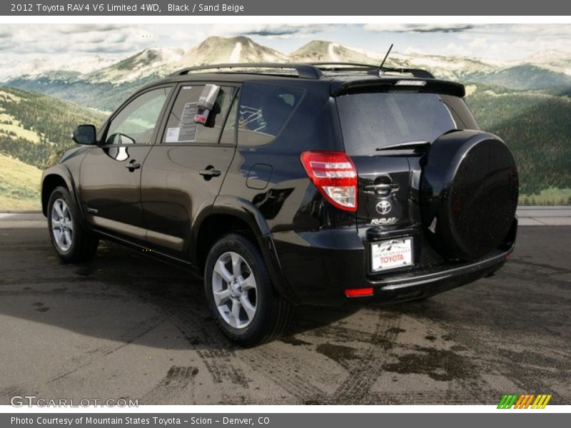 Black / Sand Beige 2012 Toyota RAV4 V6 Limited 4WD