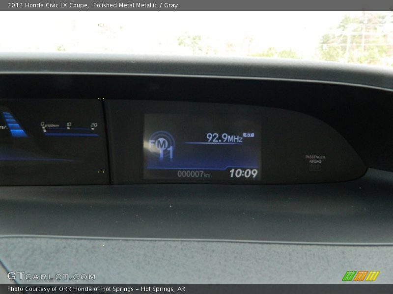 Polished Metal Metallic / Gray 2012 Honda Civic LX Coupe