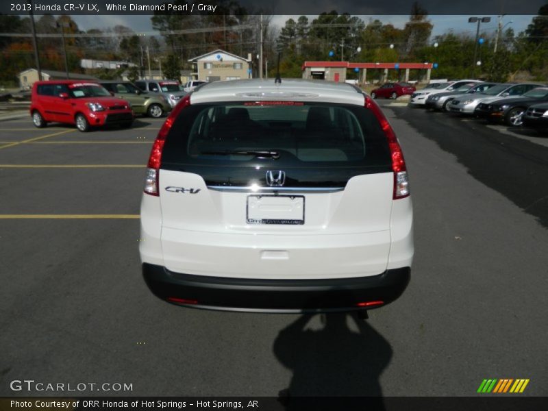 White Diamond Pearl / Gray 2013 Honda CR-V LX