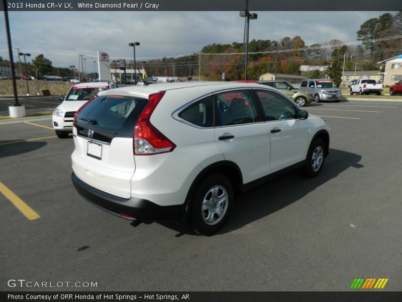 White Diamond Pearl / Gray 2013 Honda CR-V LX
