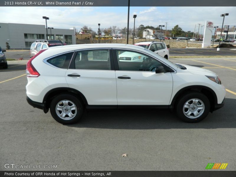 White Diamond Pearl / Gray 2013 Honda CR-V LX