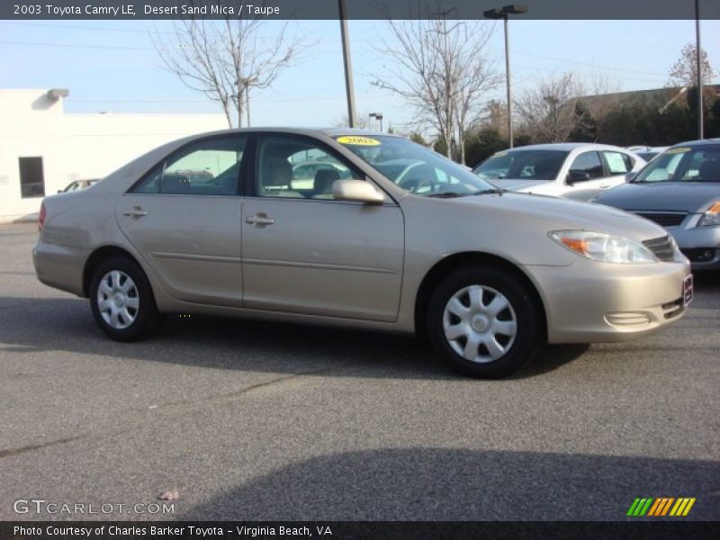 Desert Sand Mica / Taupe 2003 Toyota Camry LE