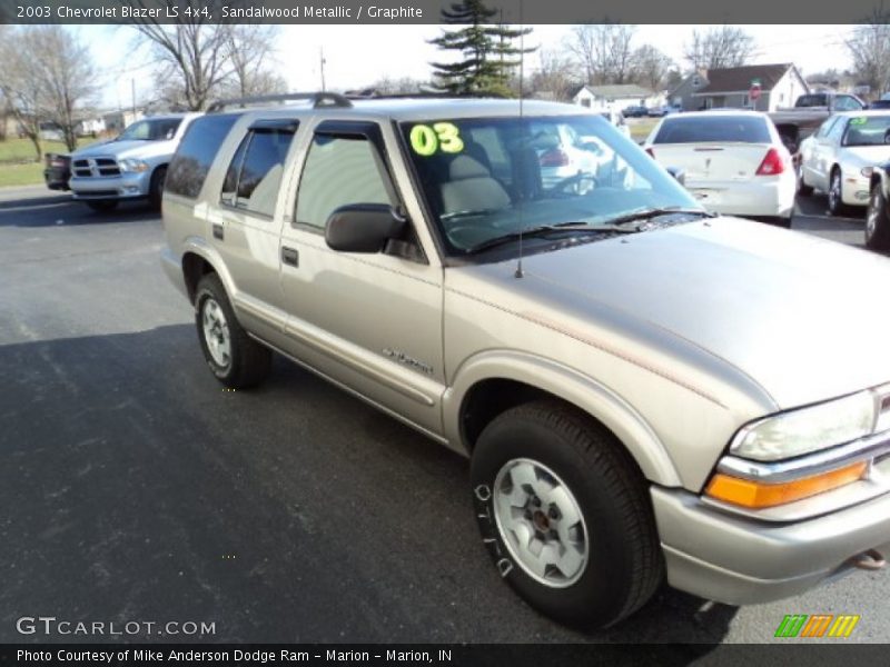 Sandalwood Metallic / Graphite 2003 Chevrolet Blazer LS 4x4