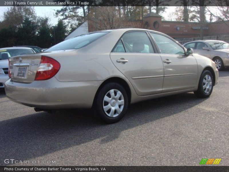 Desert Sand Mica / Taupe 2003 Toyota Camry LE