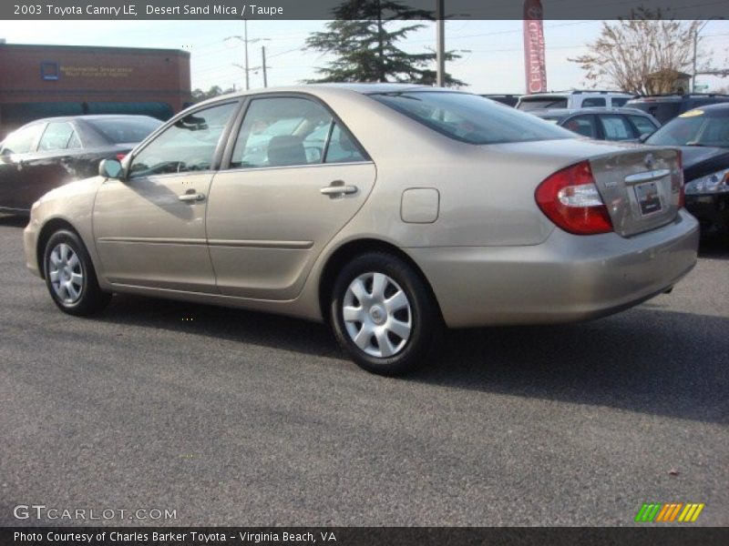 Desert Sand Mica / Taupe 2003 Toyota Camry LE