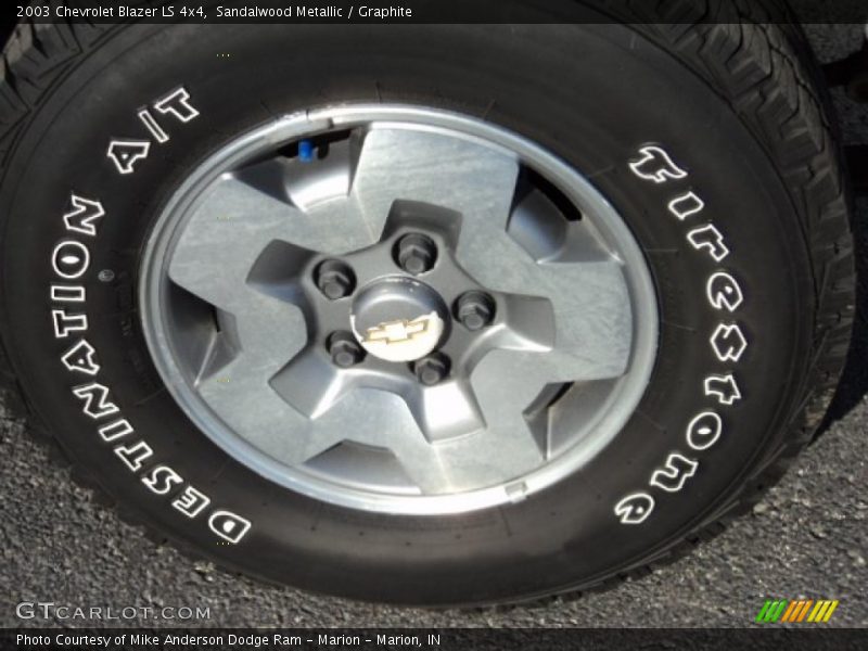 Sandalwood Metallic / Graphite 2003 Chevrolet Blazer LS 4x4