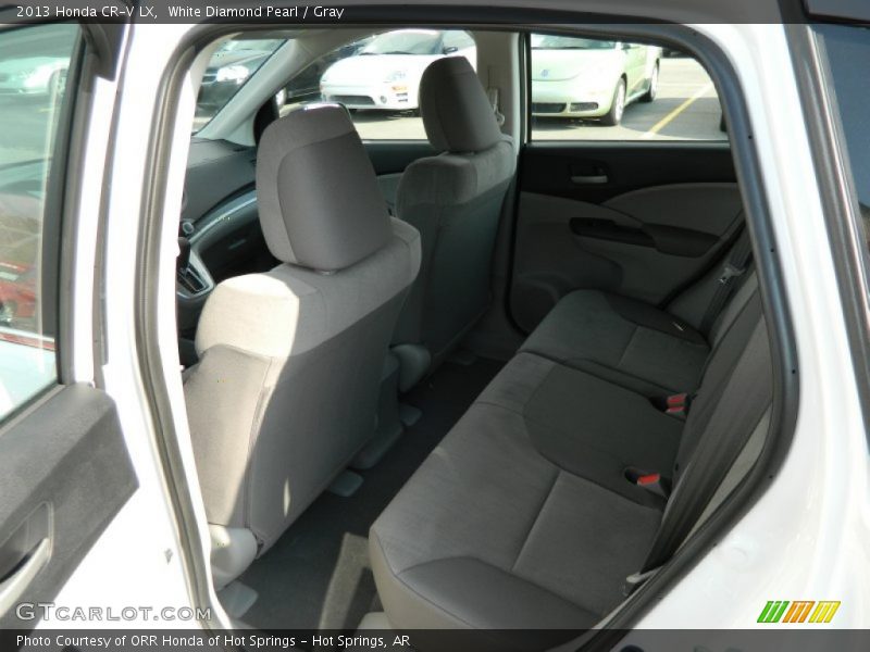 White Diamond Pearl / Gray 2013 Honda CR-V LX