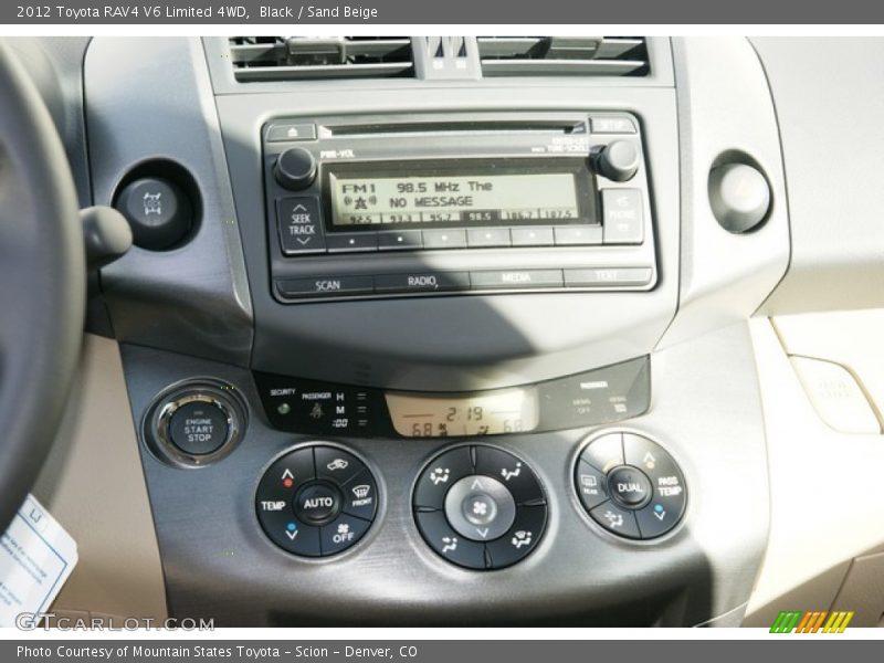 Black / Sand Beige 2012 Toyota RAV4 V6 Limited 4WD