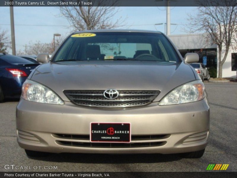 Desert Sand Mica / Taupe 2003 Toyota Camry LE