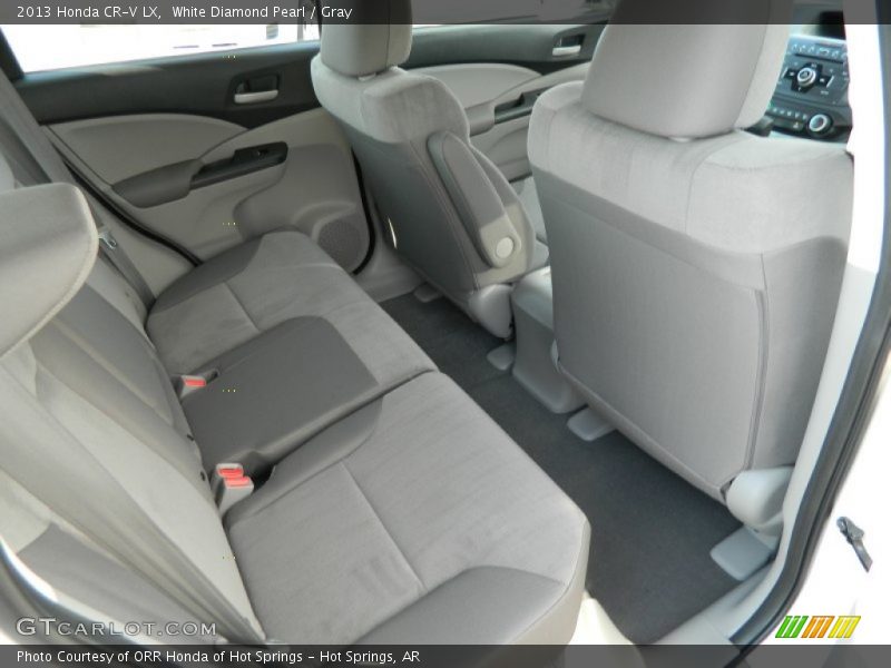 White Diamond Pearl / Gray 2013 Honda CR-V LX