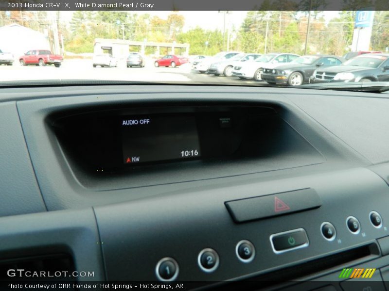 White Diamond Pearl / Gray 2013 Honda CR-V LX