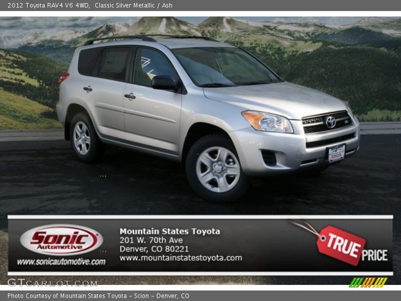 Classic Silver Metallic / Ash 2012 Toyota RAV4 V6 4WD