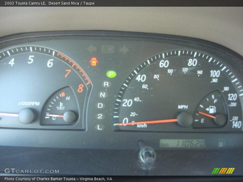 Desert Sand Mica / Taupe 2003 Toyota Camry LE