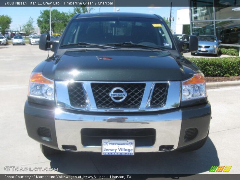 Timberline Green / Charcoal 2008 Nissan Titan LE Crew Cab