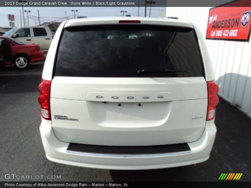 Stone White / Black/Light Graystone 2013 Dodge Grand Caravan Crew