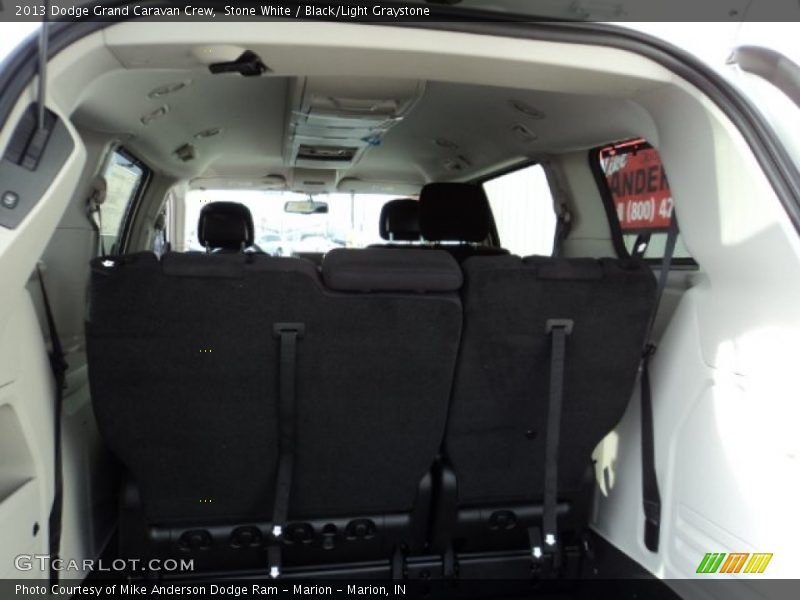 Stone White / Black/Light Graystone 2013 Dodge Grand Caravan Crew