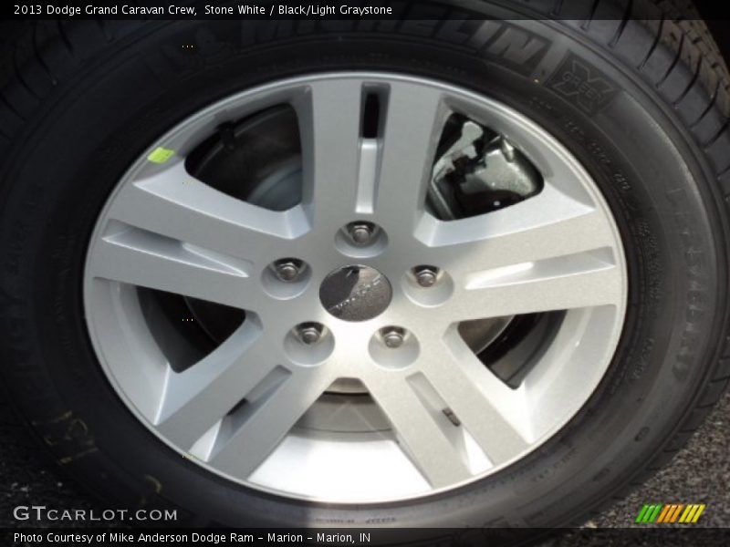 Stone White / Black/Light Graystone 2013 Dodge Grand Caravan Crew