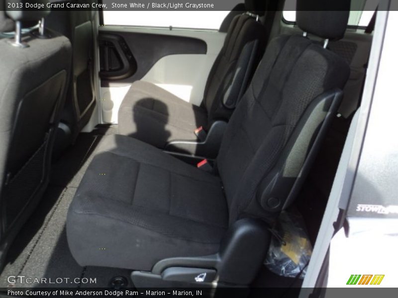 Stone White / Black/Light Graystone 2013 Dodge Grand Caravan Crew