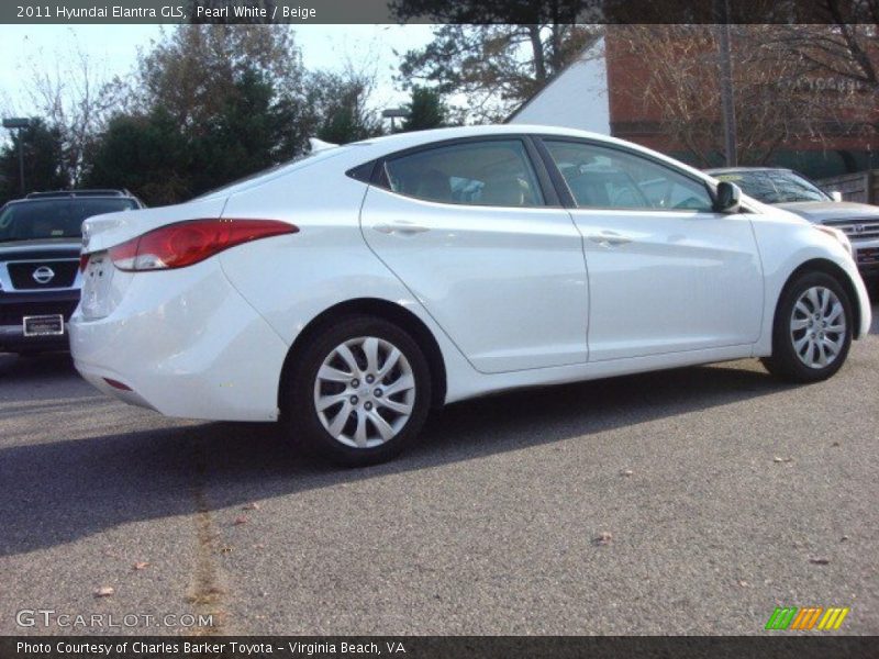Pearl White / Beige 2011 Hyundai Elantra GLS