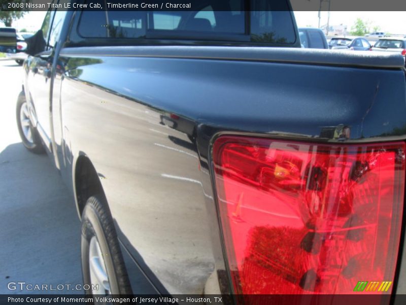 Timberline Green / Charcoal 2008 Nissan Titan LE Crew Cab