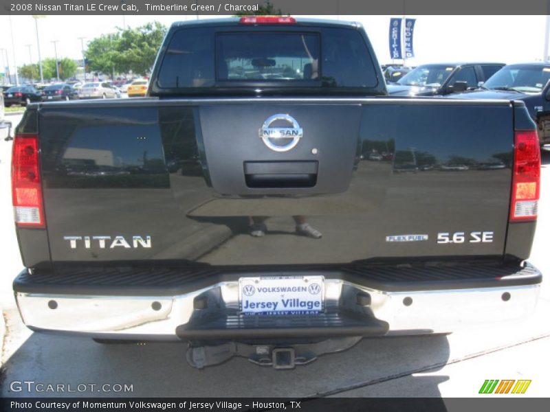 Timberline Green / Charcoal 2008 Nissan Titan LE Crew Cab