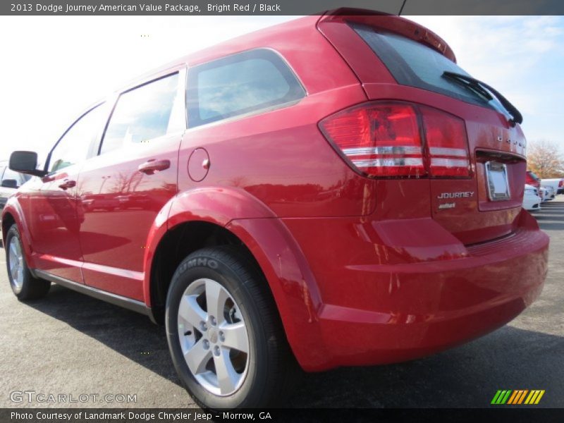 Bright Red / Black 2013 Dodge Journey American Value Package