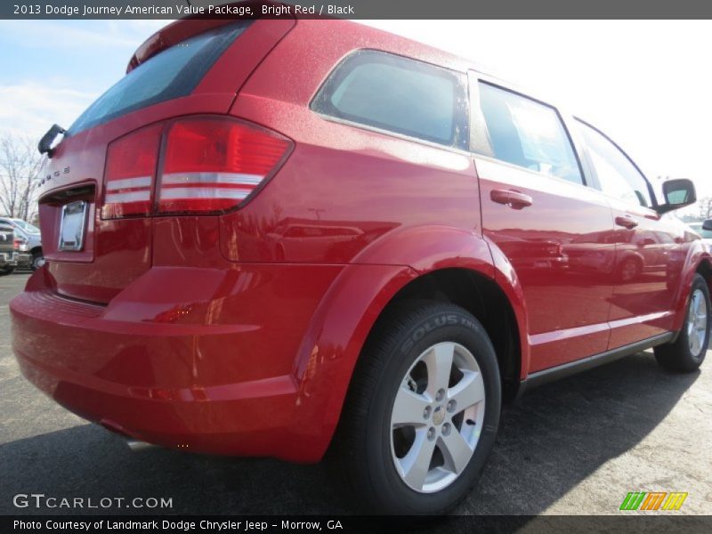 Bright Red / Black 2013 Dodge Journey American Value Package