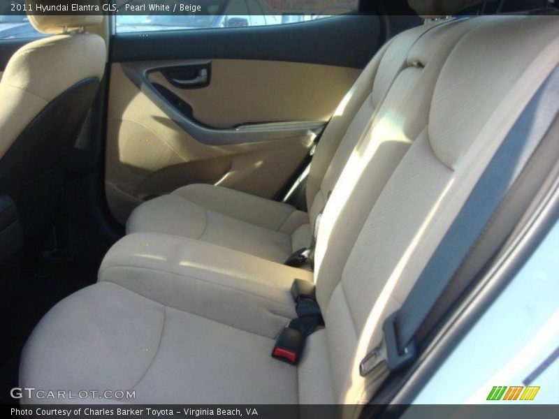 Pearl White / Beige 2011 Hyundai Elantra GLS