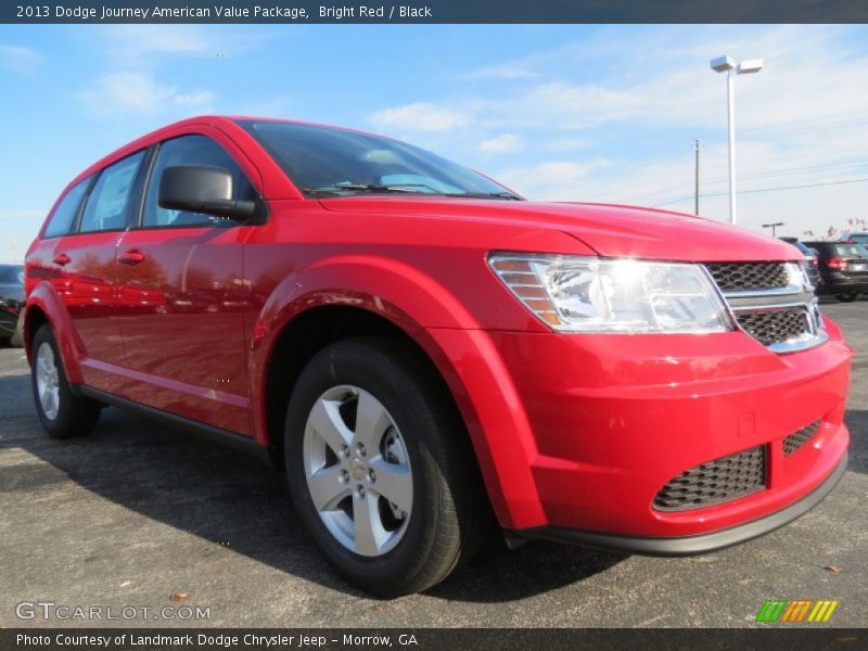 Bright Red / Black 2013 Dodge Journey American Value Package