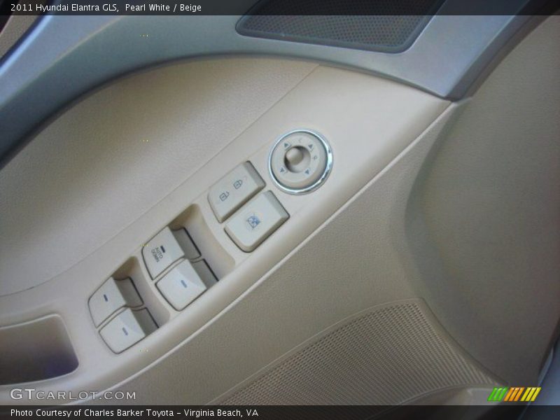 Pearl White / Beige 2011 Hyundai Elantra GLS