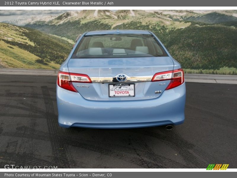 Clearwater Blue Metallic / Ash 2012 Toyota Camry Hybrid XLE