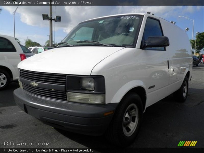 Ivory White / Pewter 2001 Chevrolet Astro Commercial Van