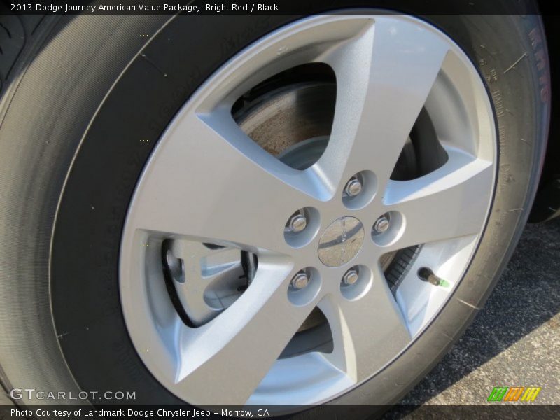 Bright Red / Black 2013 Dodge Journey American Value Package